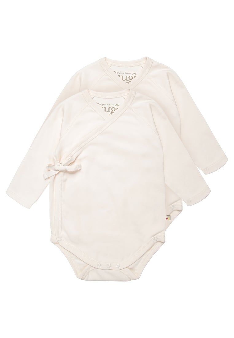 Frugi Wickelbody Natural Langarm (2er Set)