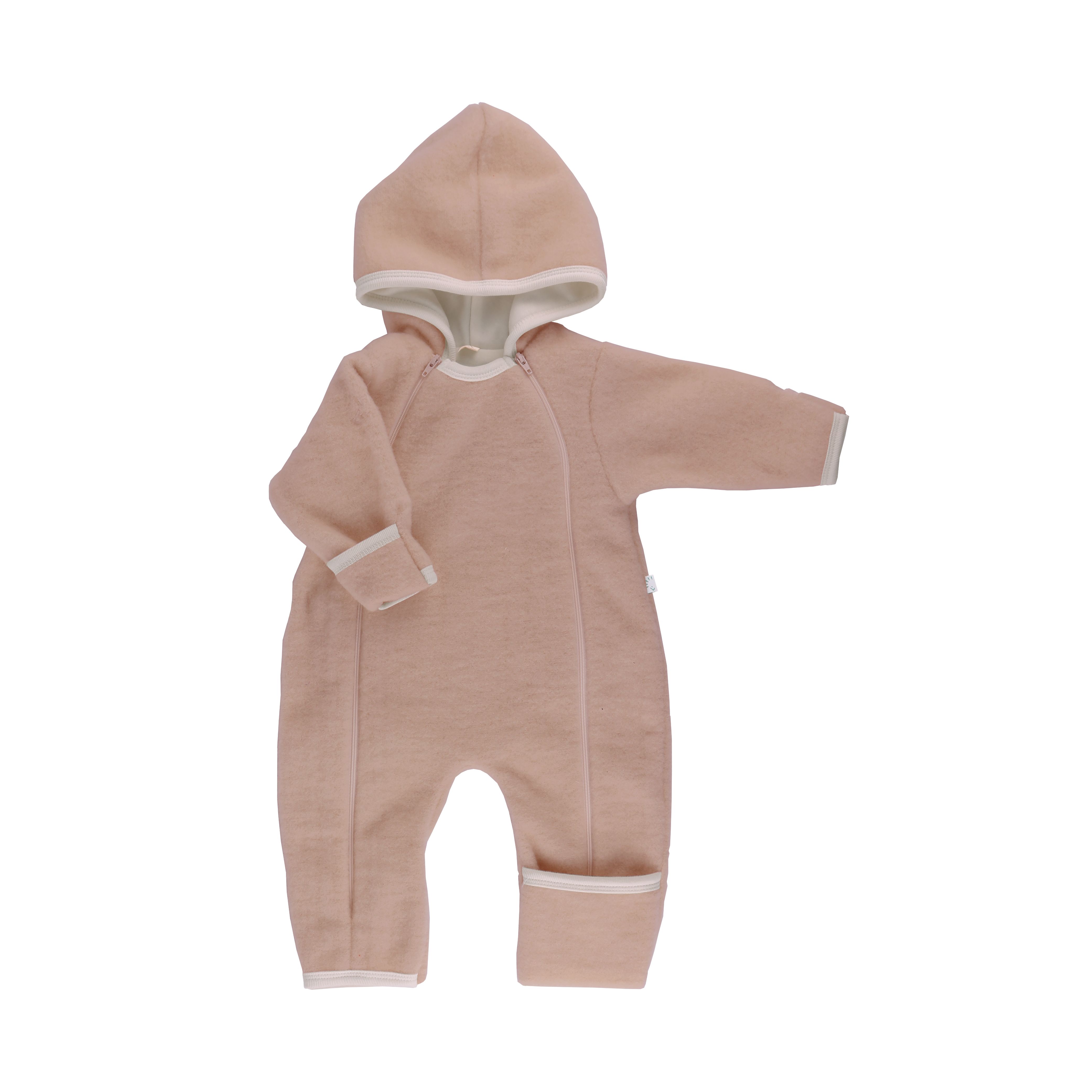 iobio Baby-Overall Wollfleece Vintage Rose