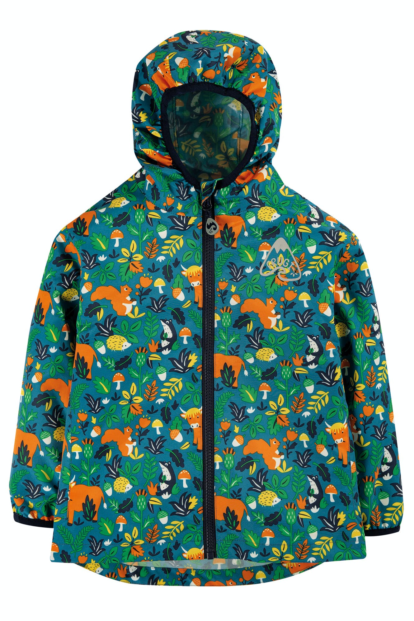 Frugi Rain or Shine Jacket Woodland Critters