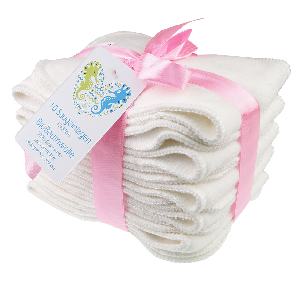 Blümchen Kuschel Saugeinlage (10 Stück)