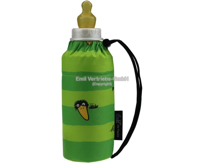 Emil Babyflasche Rabe grün