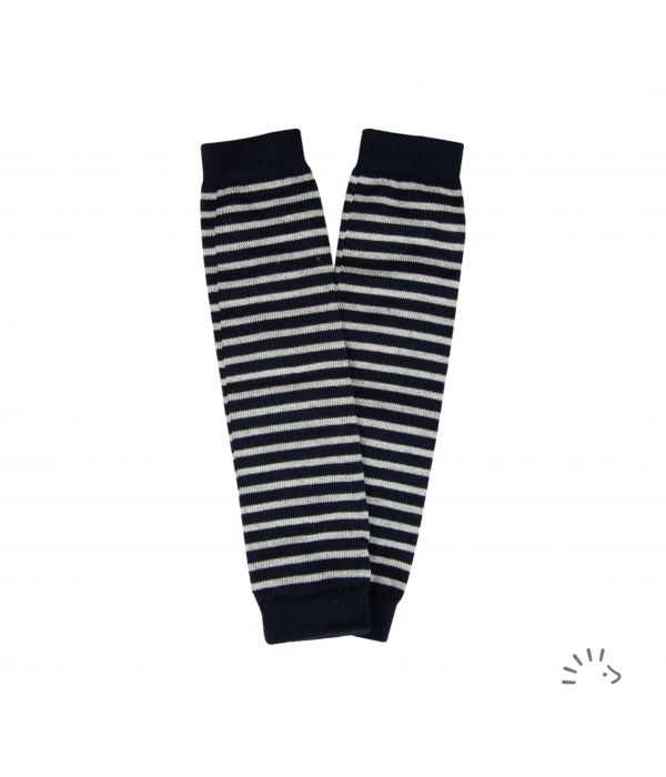 iobio Legwarmers Dark Blue Striped