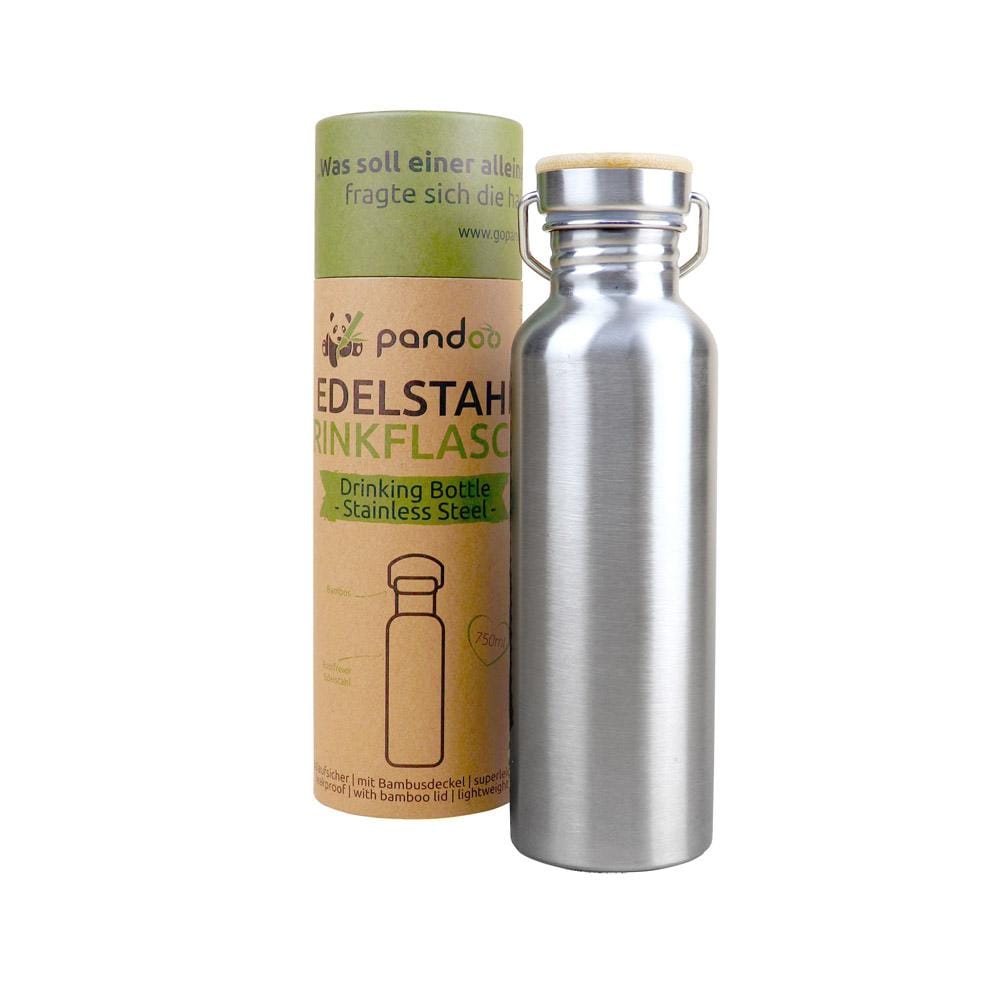 pandoo Trinkflasche Edelstahl unisoliert 750ml