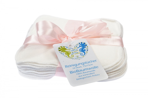 Blümchen Kuschel-Reinigungstücher (10 Stk.)