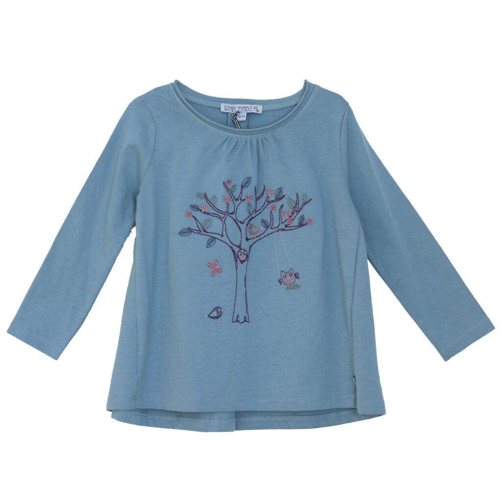 Enfant Terrible Shirt mit Baumstickerei