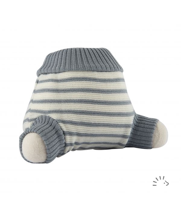 Popolini Woolpant Grau/Ecru