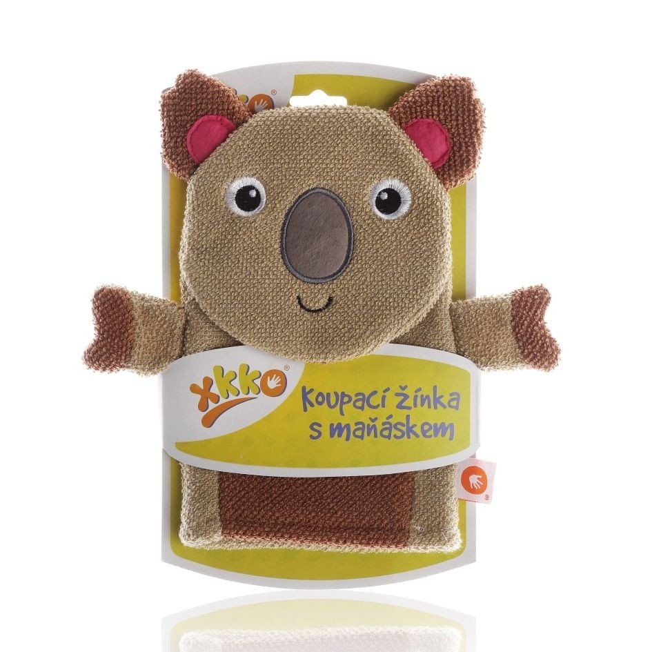 xkko Waschlappen mit Handpuppe Koala