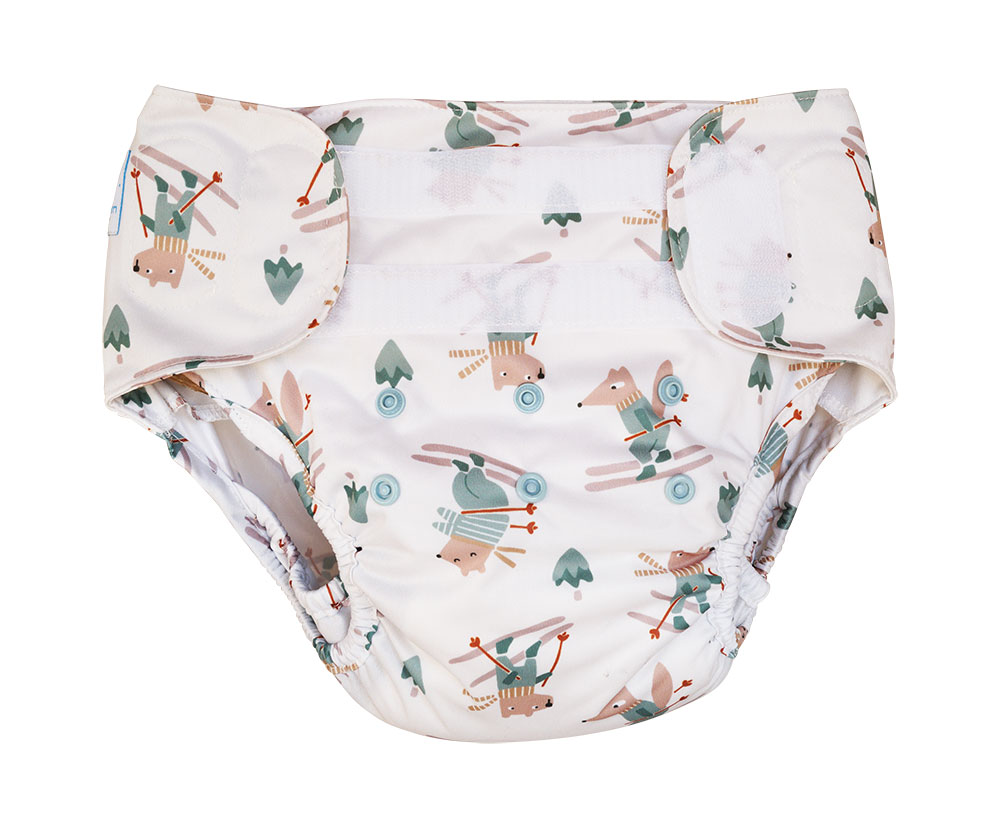 Blümchen XL-Überhose Klett COZY Desings