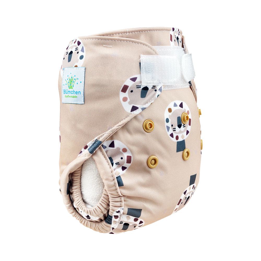 Blümchen 2in1 ECO-Neugeborenen Überhose Cozy Designs Klett