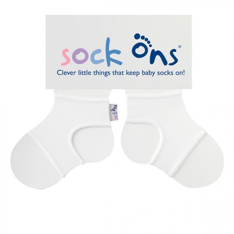 Sock Ons Sockenhalter White