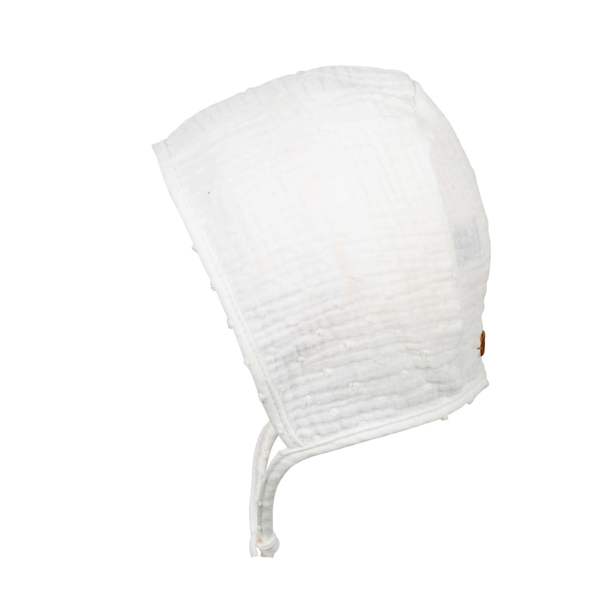 pure pure Babyhäubchen Mull weiss