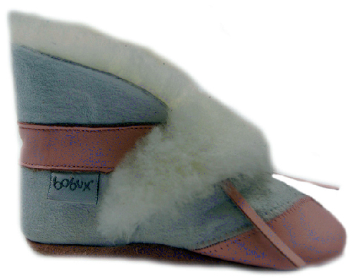 BOBUX - Lammfellstiefelchen rosa Gr. XL (2 Jahre, 22-23)