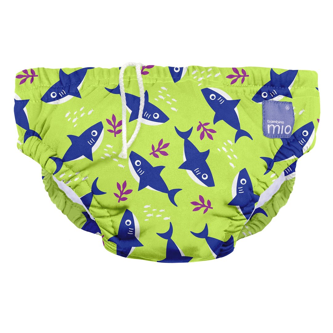 bambino mio Schwimmwindel Neon Shark