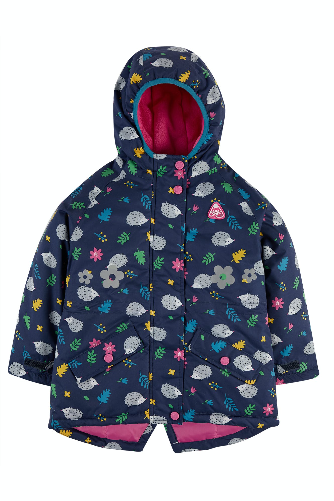 Frugi Explorer Waterproof Coat Hedgehogs