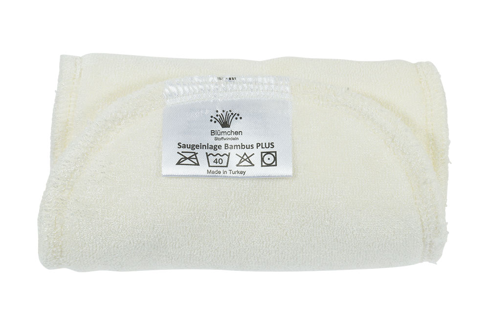 Blümchen Bambussaugeinlage kurz PLUS