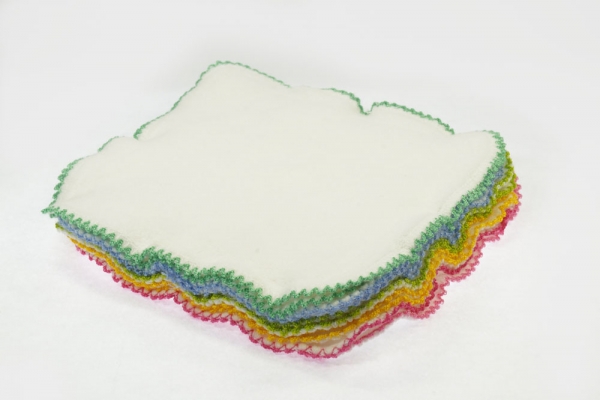 Blümchen Kuschel-Reinigungstücher (10 Stk.) bunt