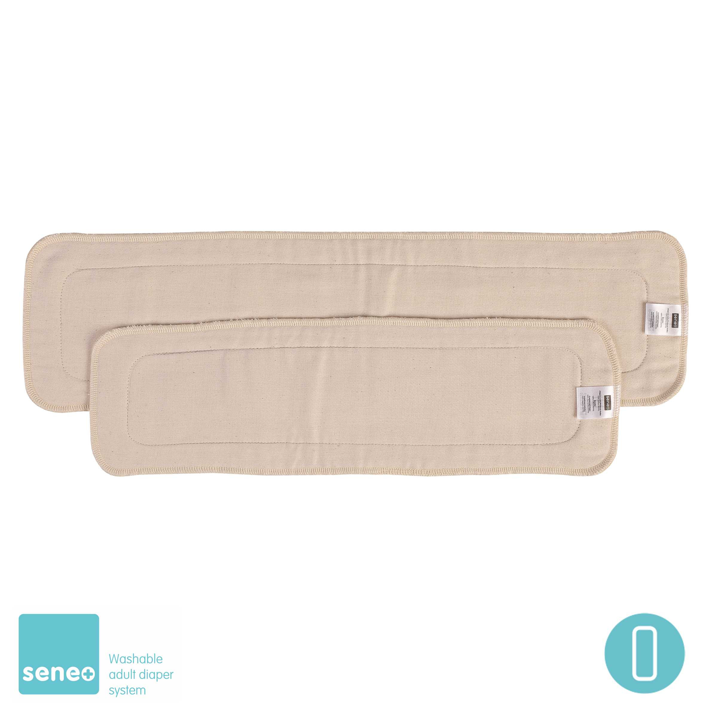 xkko SENEO  Zusatzeinlagen Bio-Baumwolle Twill (2 Stk.)