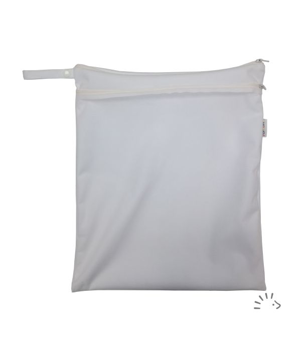 Popolini Wetbag mit Netztasche Weiss