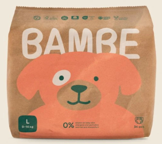 Bambe Ökowindel Gr. L (9-14kg) 34 Stk.