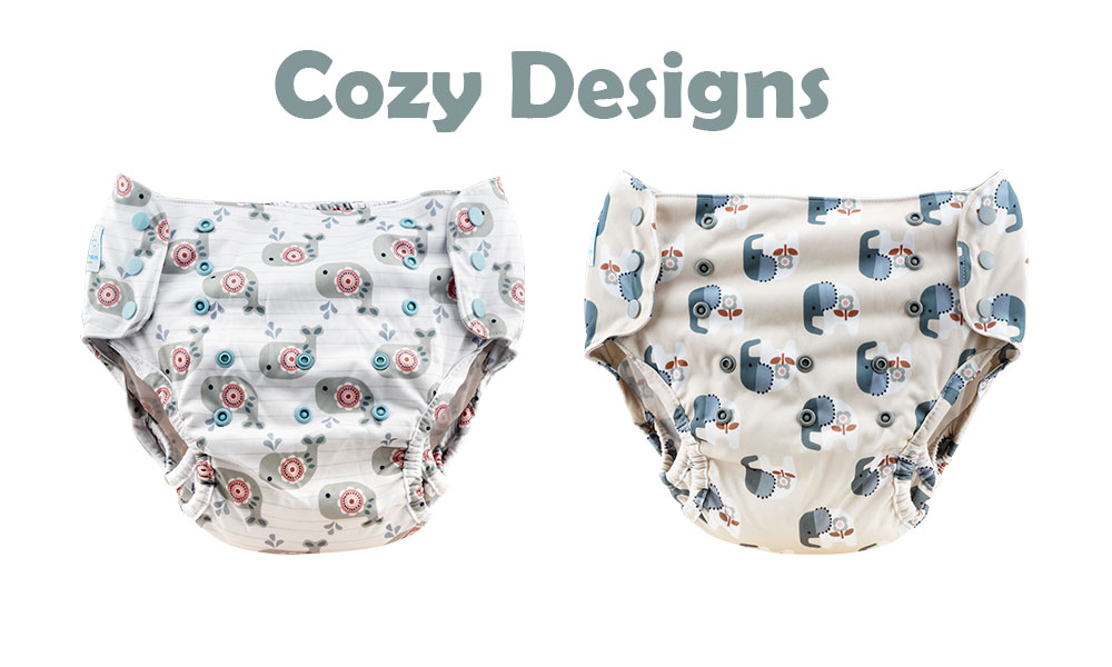 Blümchen 2in1 Überhose XL Druckies Cozy Designs