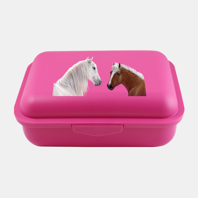 Emil BIO Brotbox mit Trennsteg Pink Horse