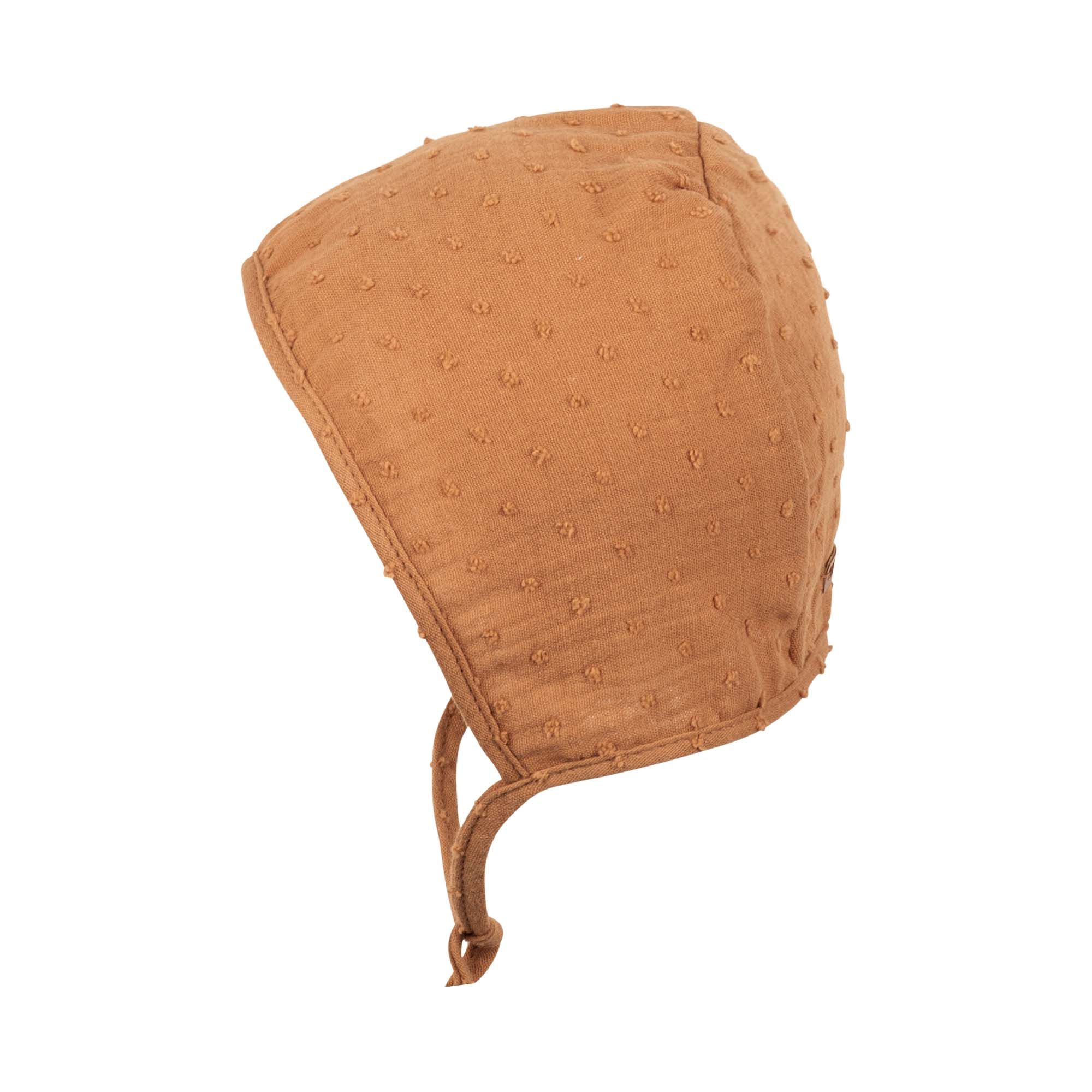 pure pure Babyhäubchen Mull toffee