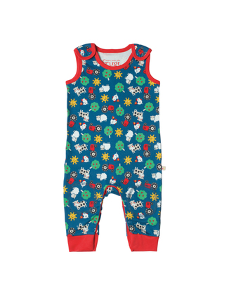 Frugi Kneepath Dungarees Sunny Farm