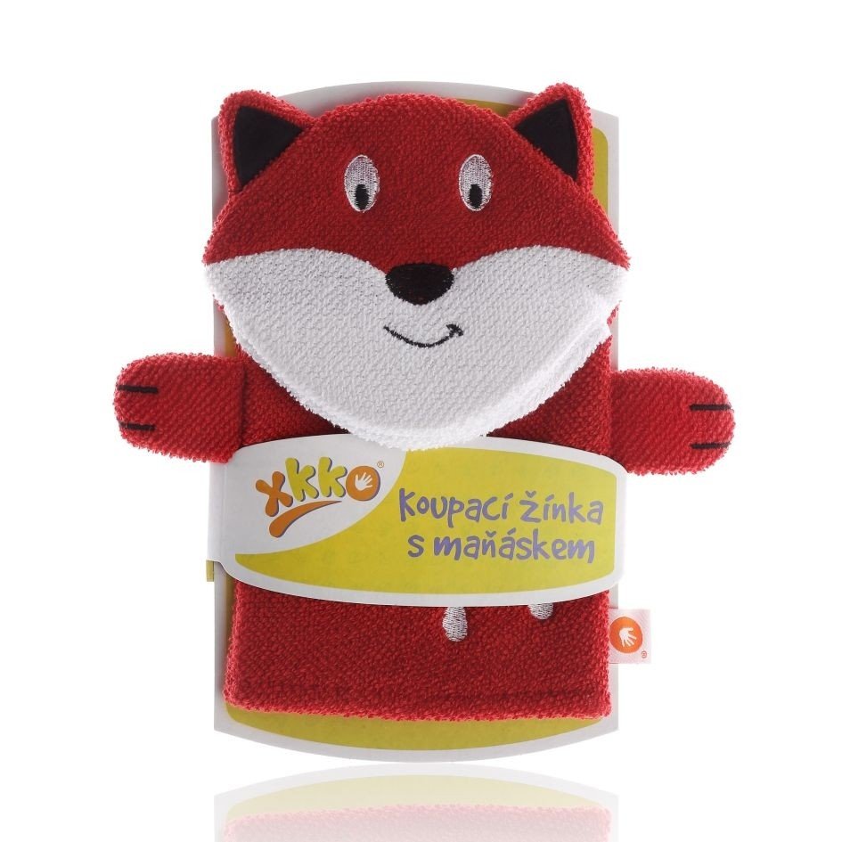 xkko Waschlappen mit Handpuppe Fuchs