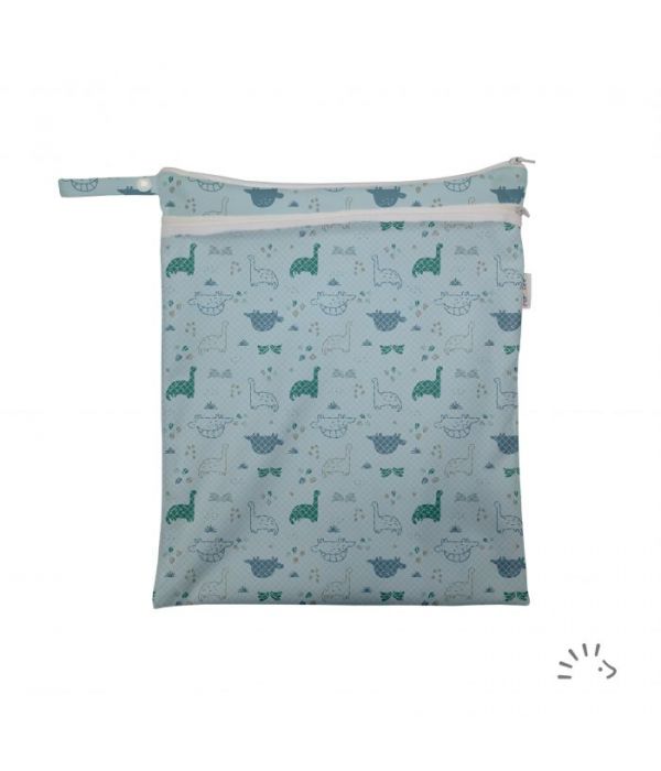 Popolini Wetbag mit Netztasche Dino