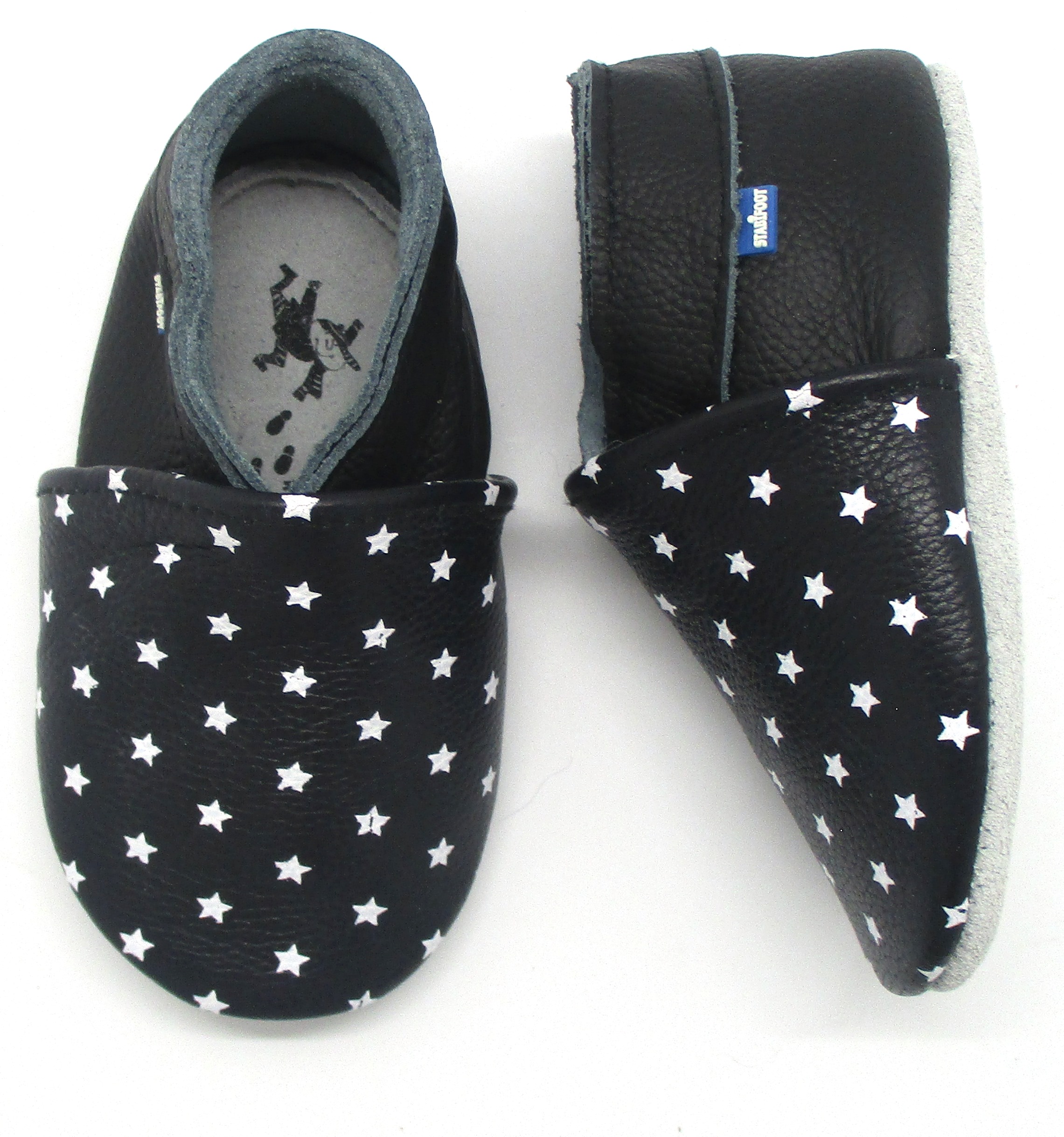 Stabifoot Babysoft Sterne schwarz