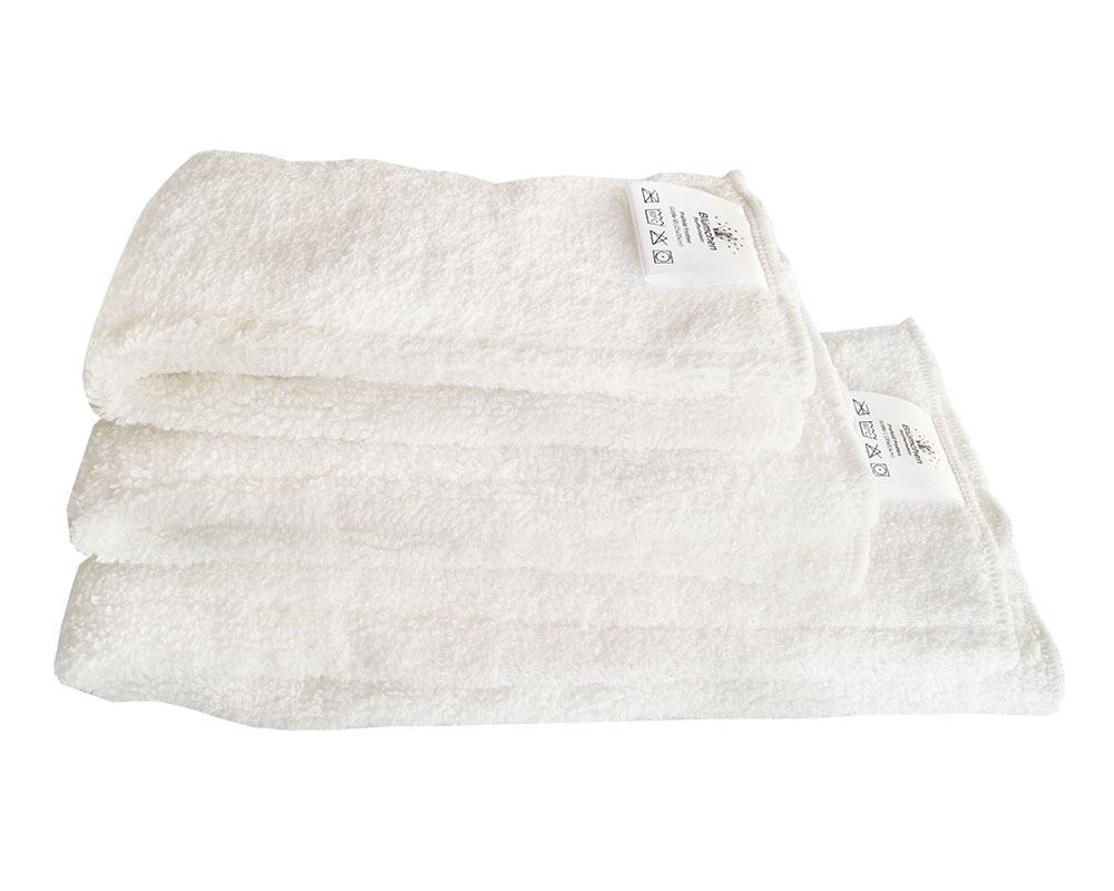 Blümchen Frottee Prefolds Bambus/Baumwolle