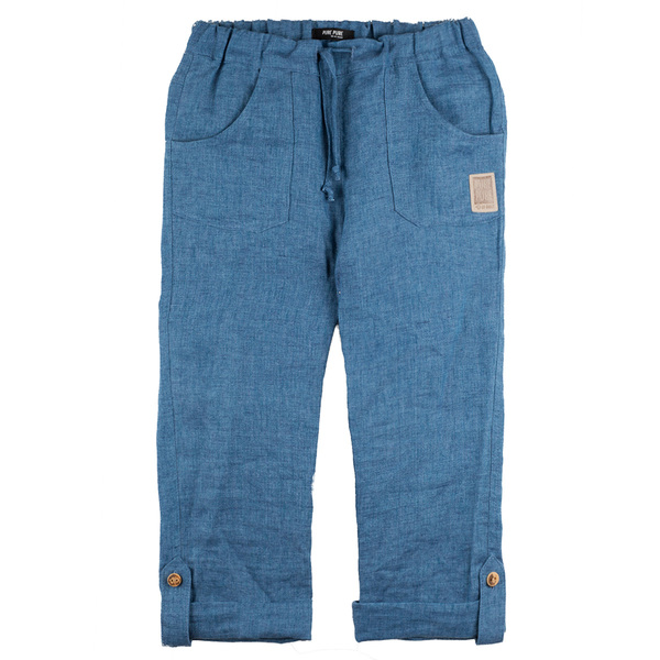 pure pure Sommerhose Leinen Storm Blue