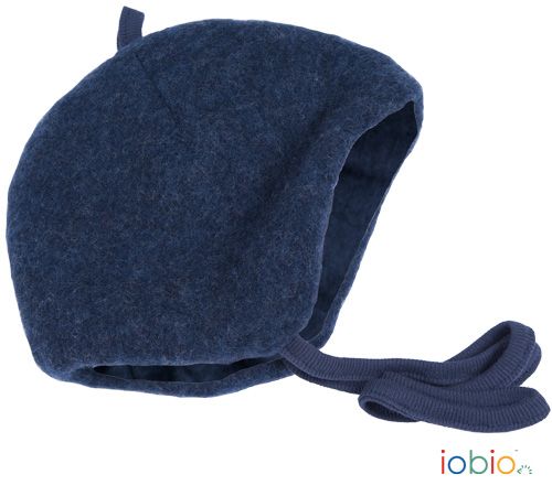 iobio Haube Style INKA Wollvlies Dunkelblau