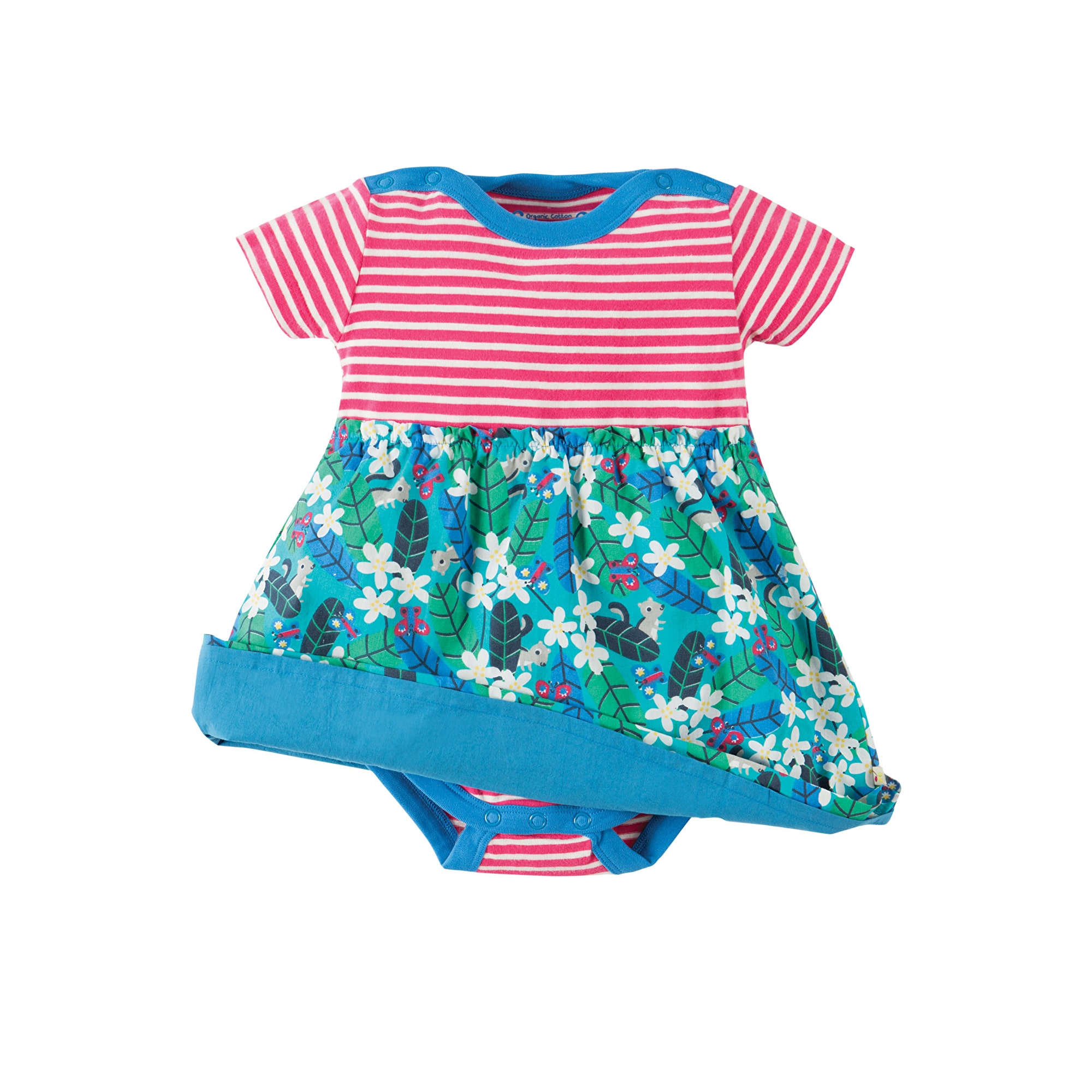 Frugi Body Dress "Daisy Chipmunks"
