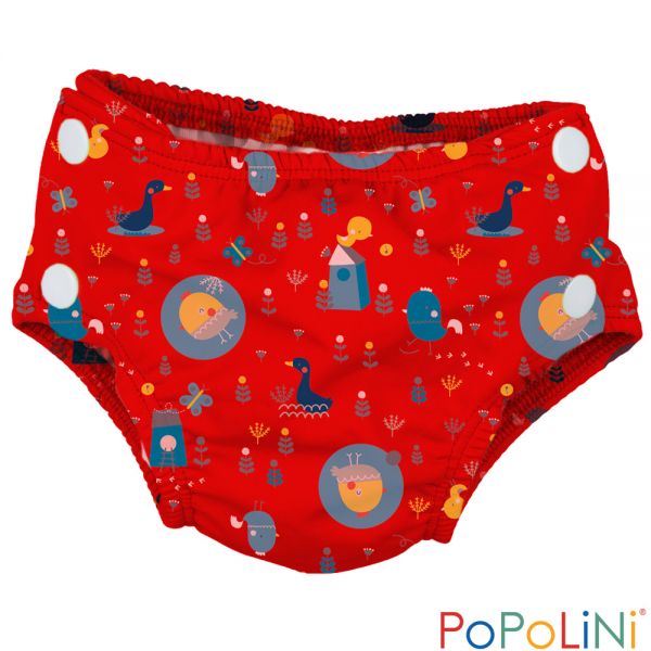Popolini Schwimmwindel Birdy Red