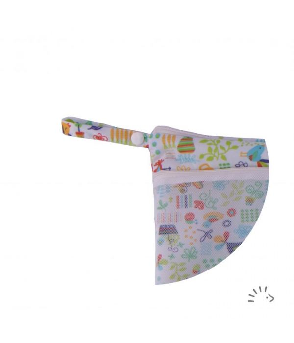 Popolini Wetbag mit Netztasche Garden Tunes