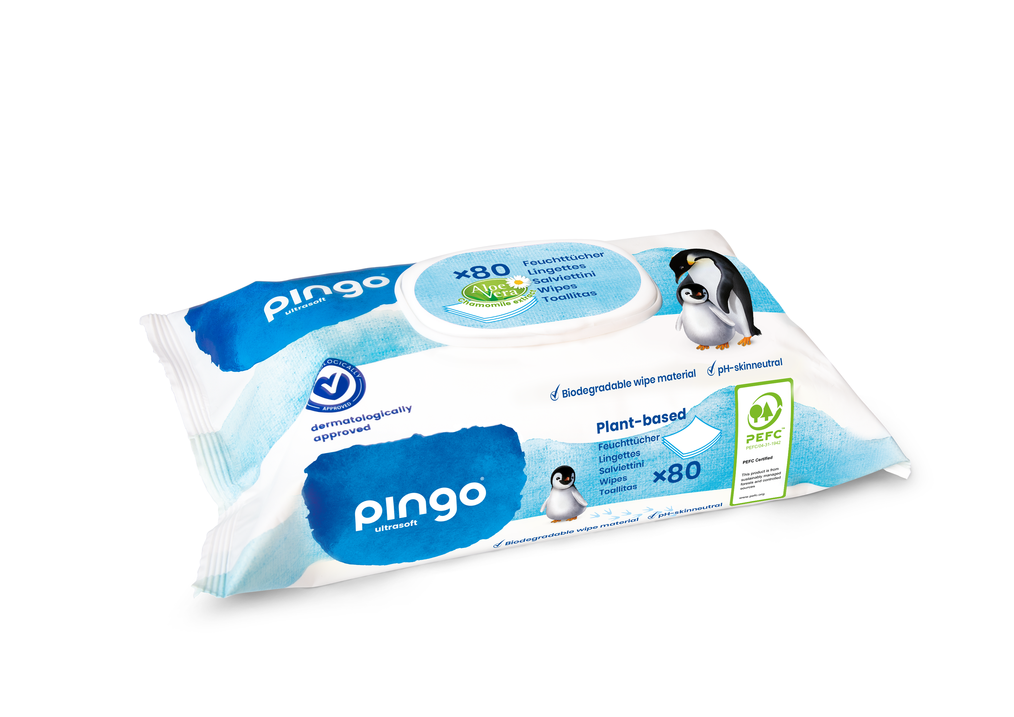 Pingo Swiss Feuchttücher (80 Stk.)
