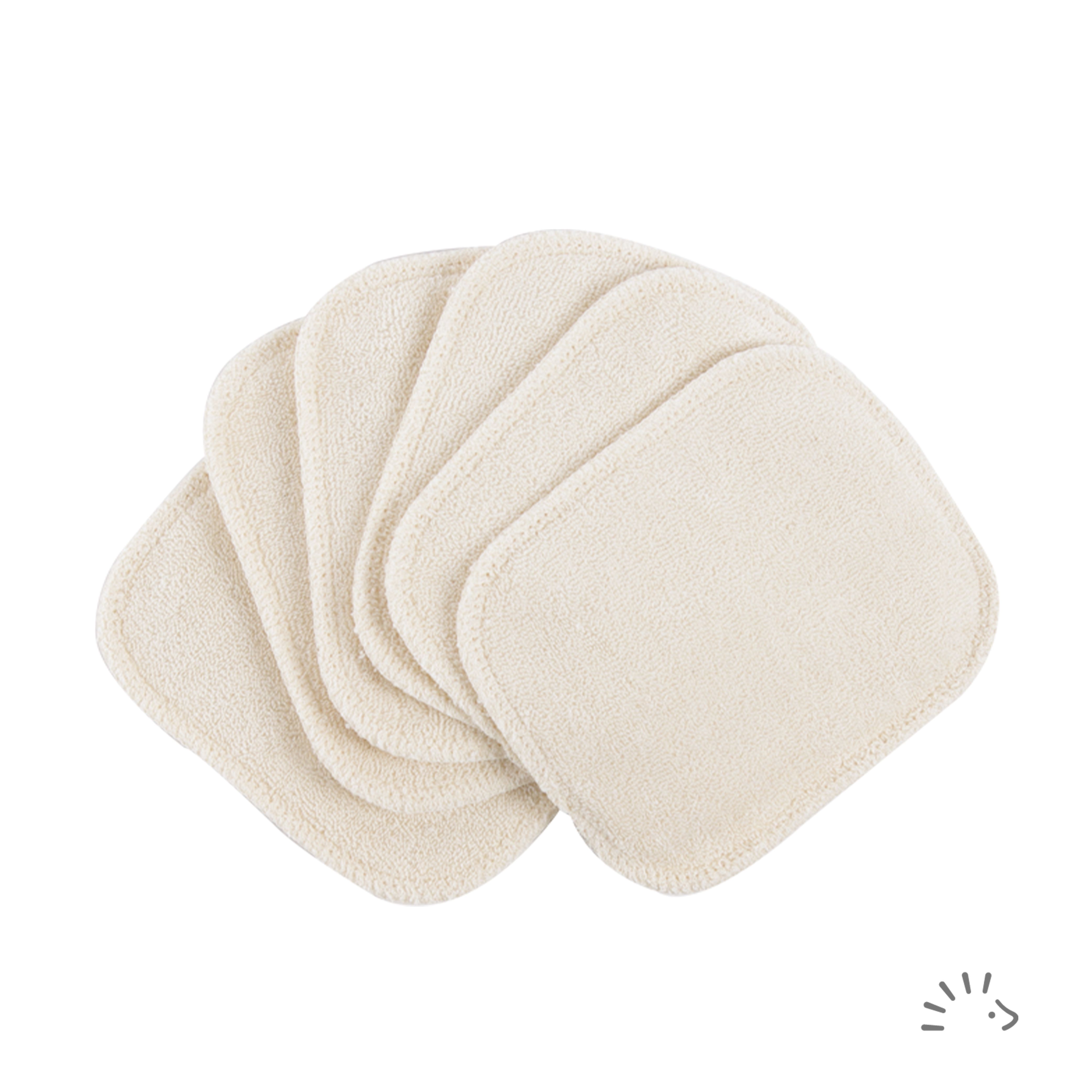 Popolini  Kosmetiktücher BioBaumwolle (6 Stk.)