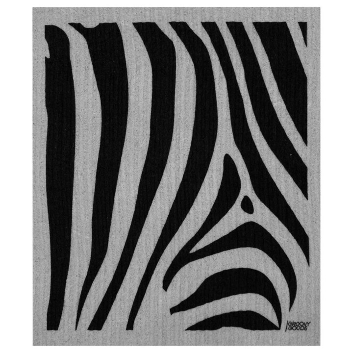 Groovy Goods Schwammtuch Zebra Grey