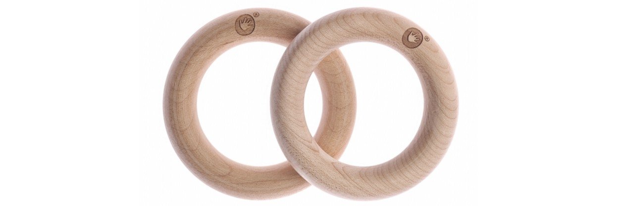 xkko Holz-Beissring (Ahorn - 2 Stück)