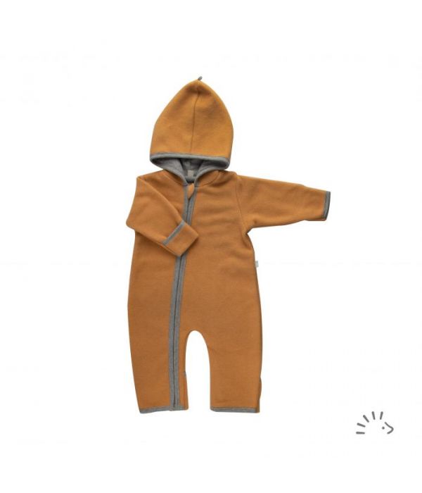 iobio Baby-Overall Baumwollfleece honey