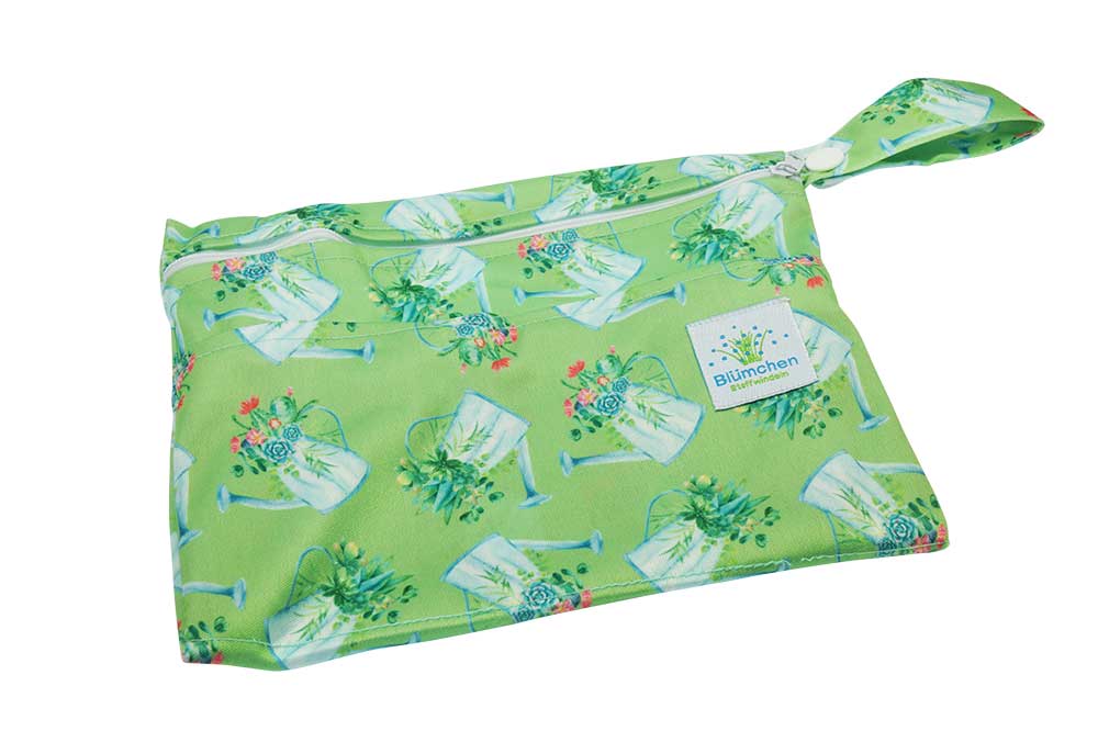 Blümchen PUL Nasstasche für Slipeinlagen Gießkanne