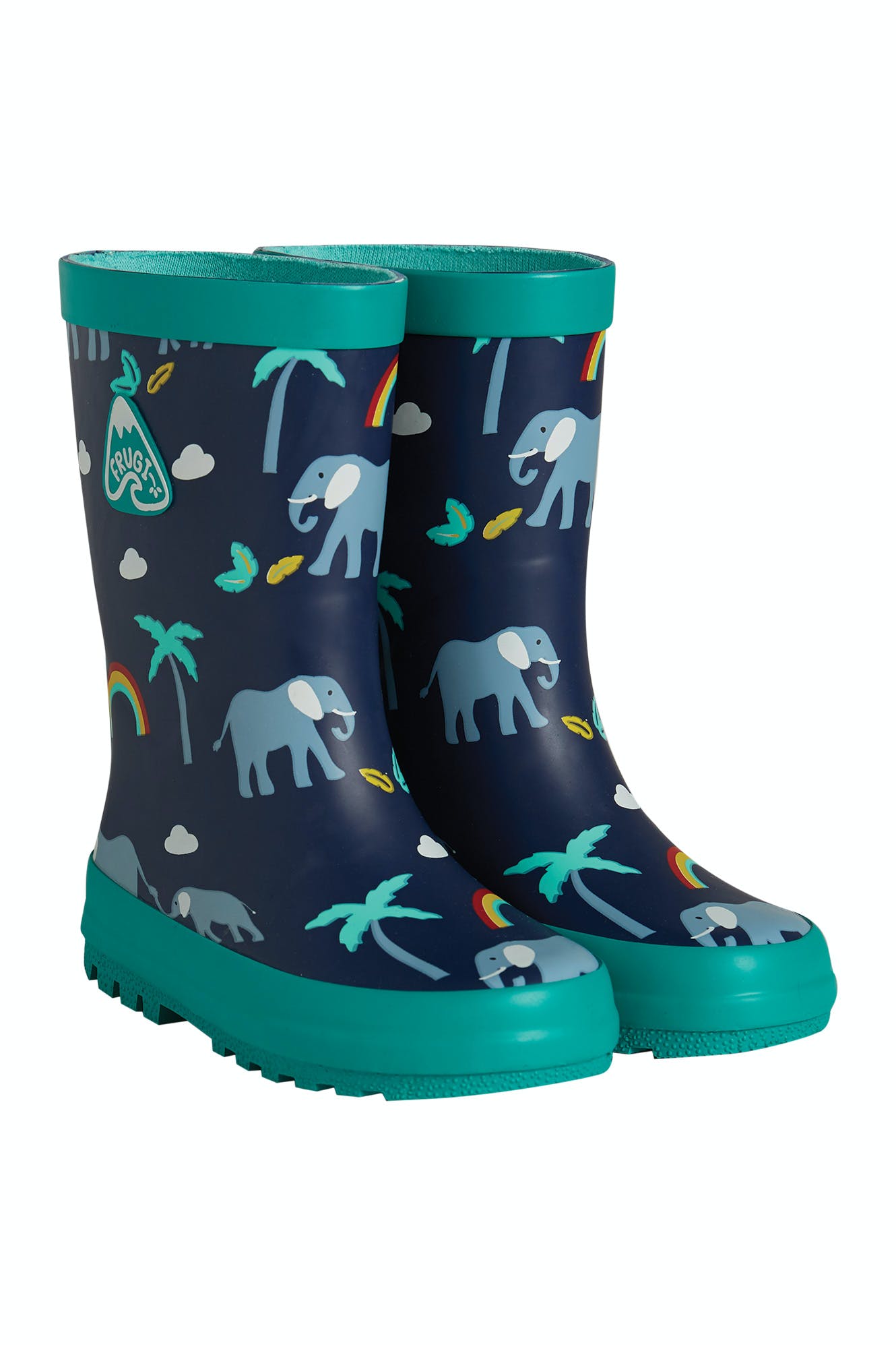 Puddle Buster Wellington Boots Indigo Rainbow Walks