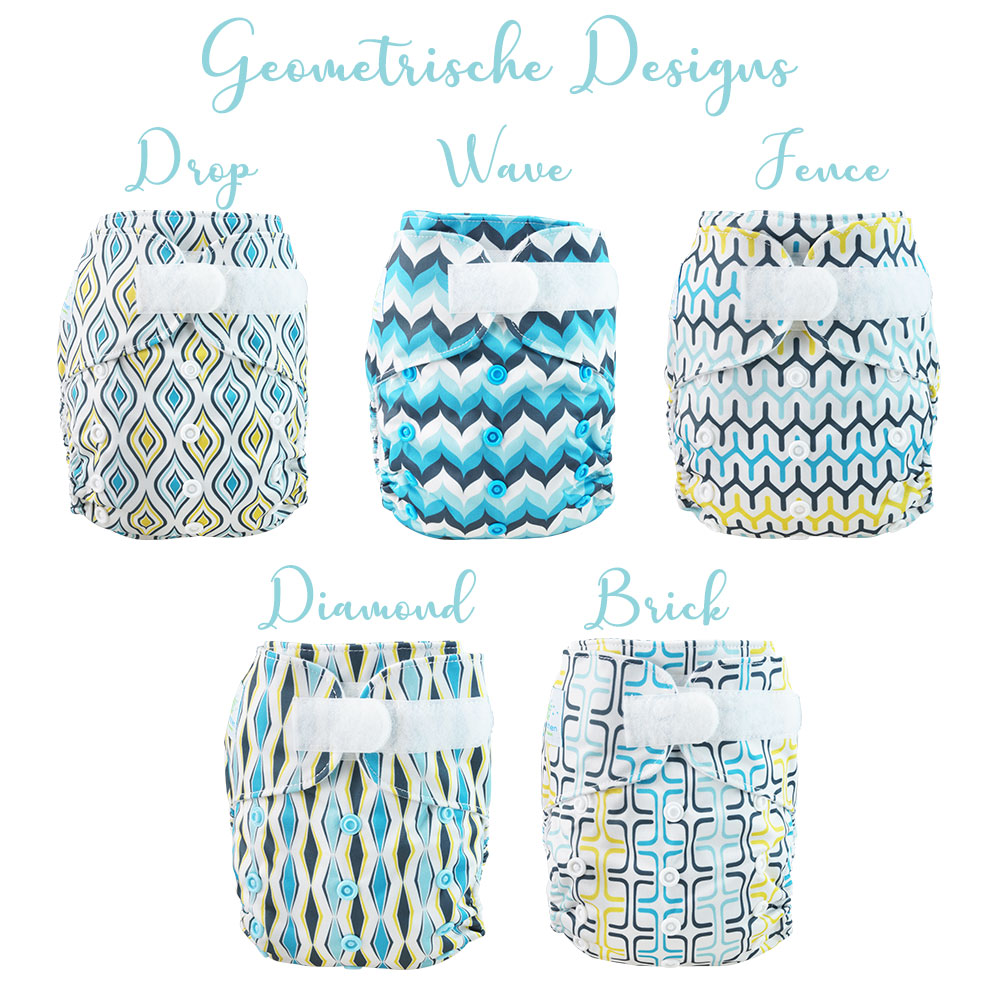 Blümchen Taschenwindeln Geometrische Designs Klett