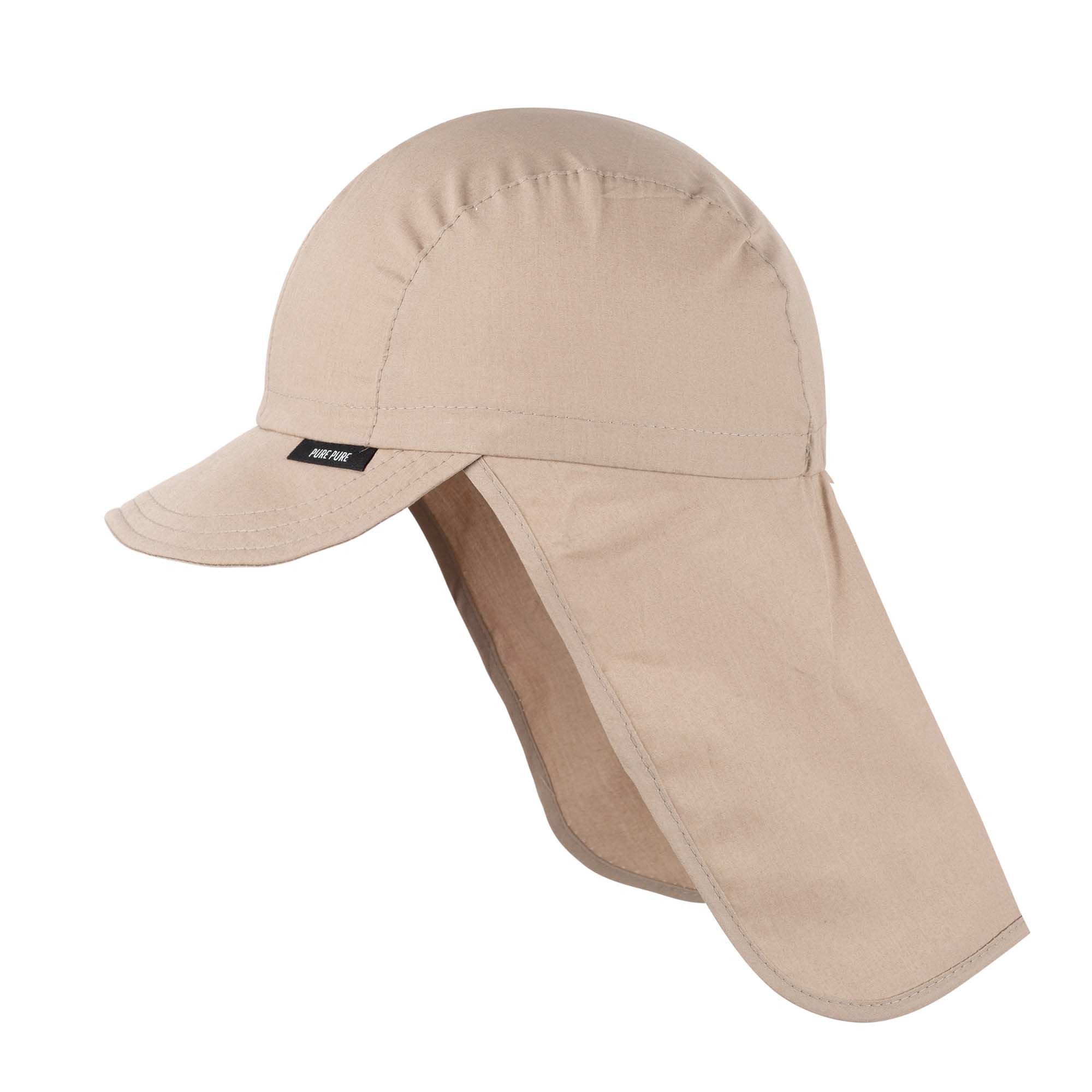 Sommerhut mit Nacken- und UV-Schutz taupe-grey