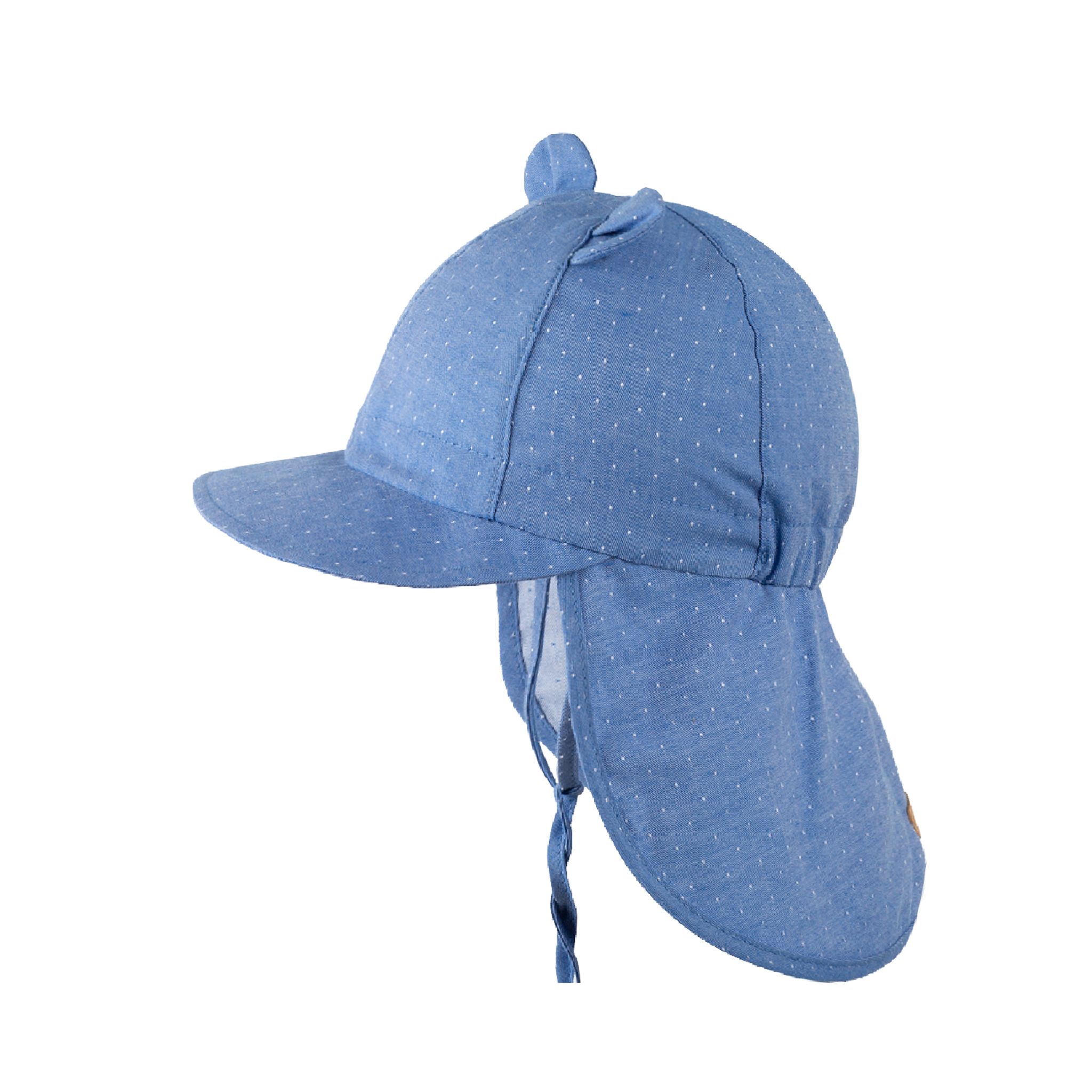 pure pure Schirmmütze mit Nackenschutz und Öhrchen Nautic Blue