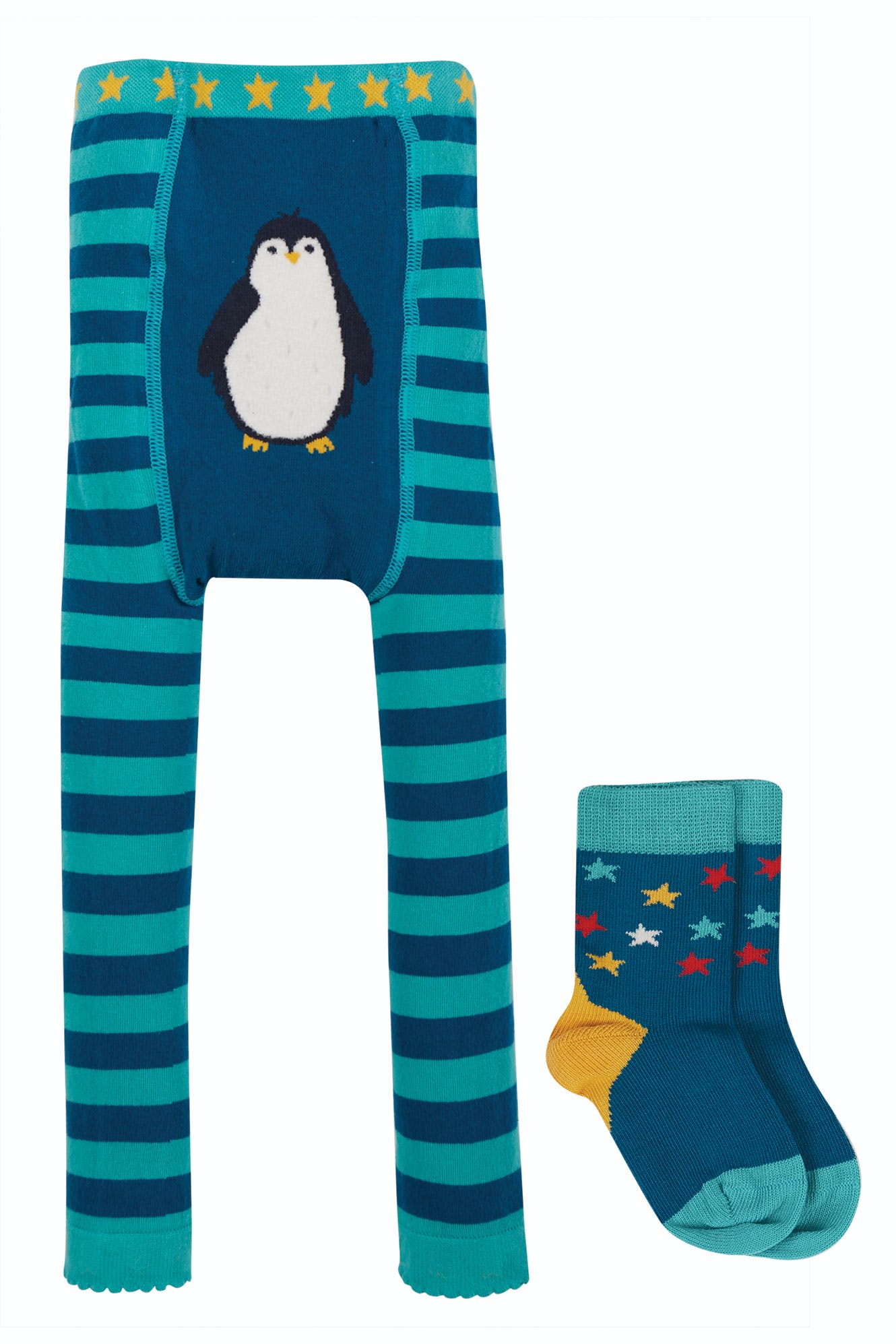 Frugi Sennen Sock Set Loch Blue/Penguin