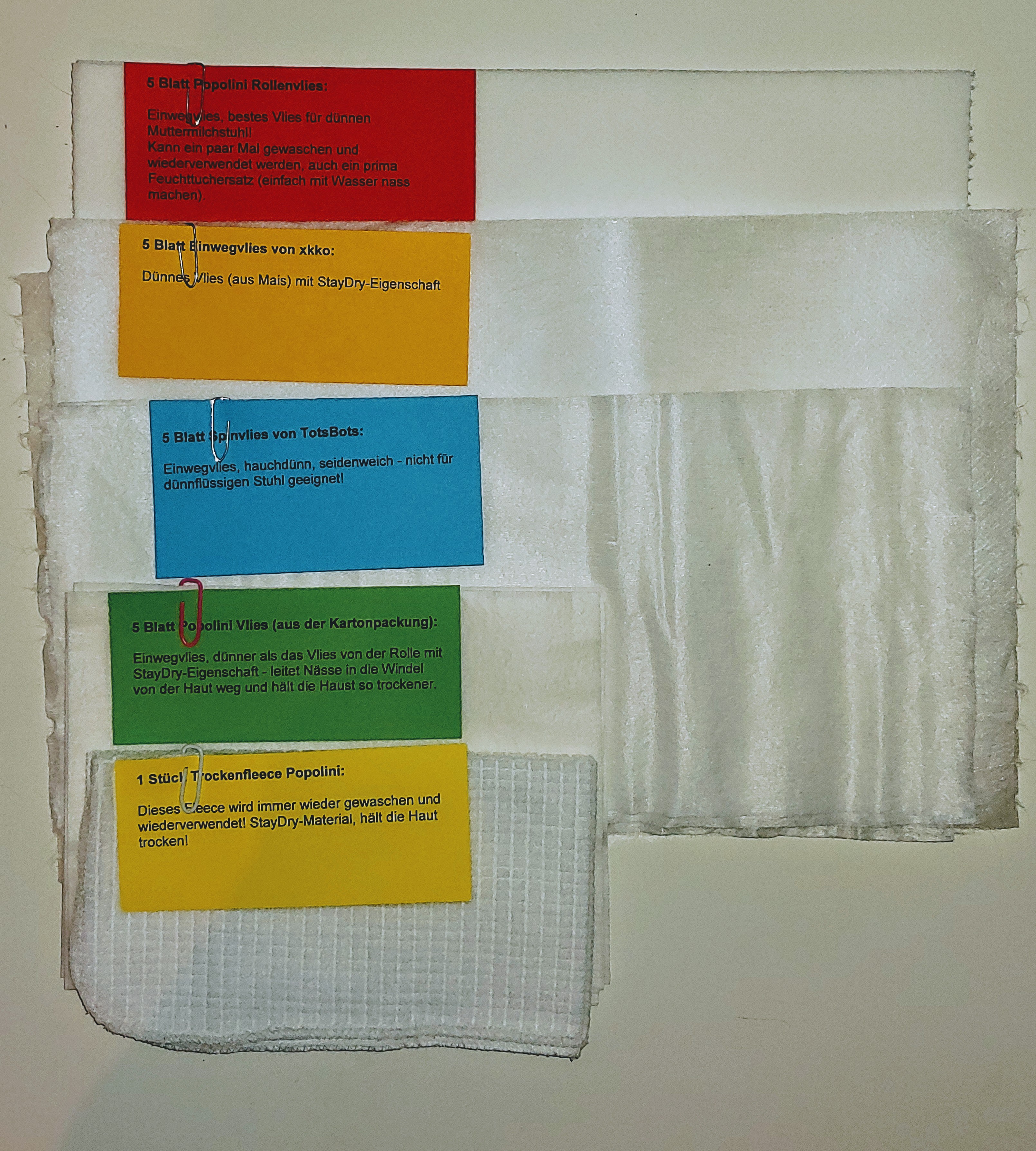 Windelvlies Testpäckchen