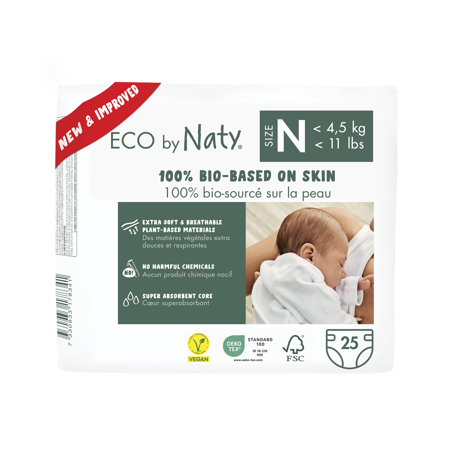 Eco by Naty Windeln Gr. N (bis 4,5kg)
