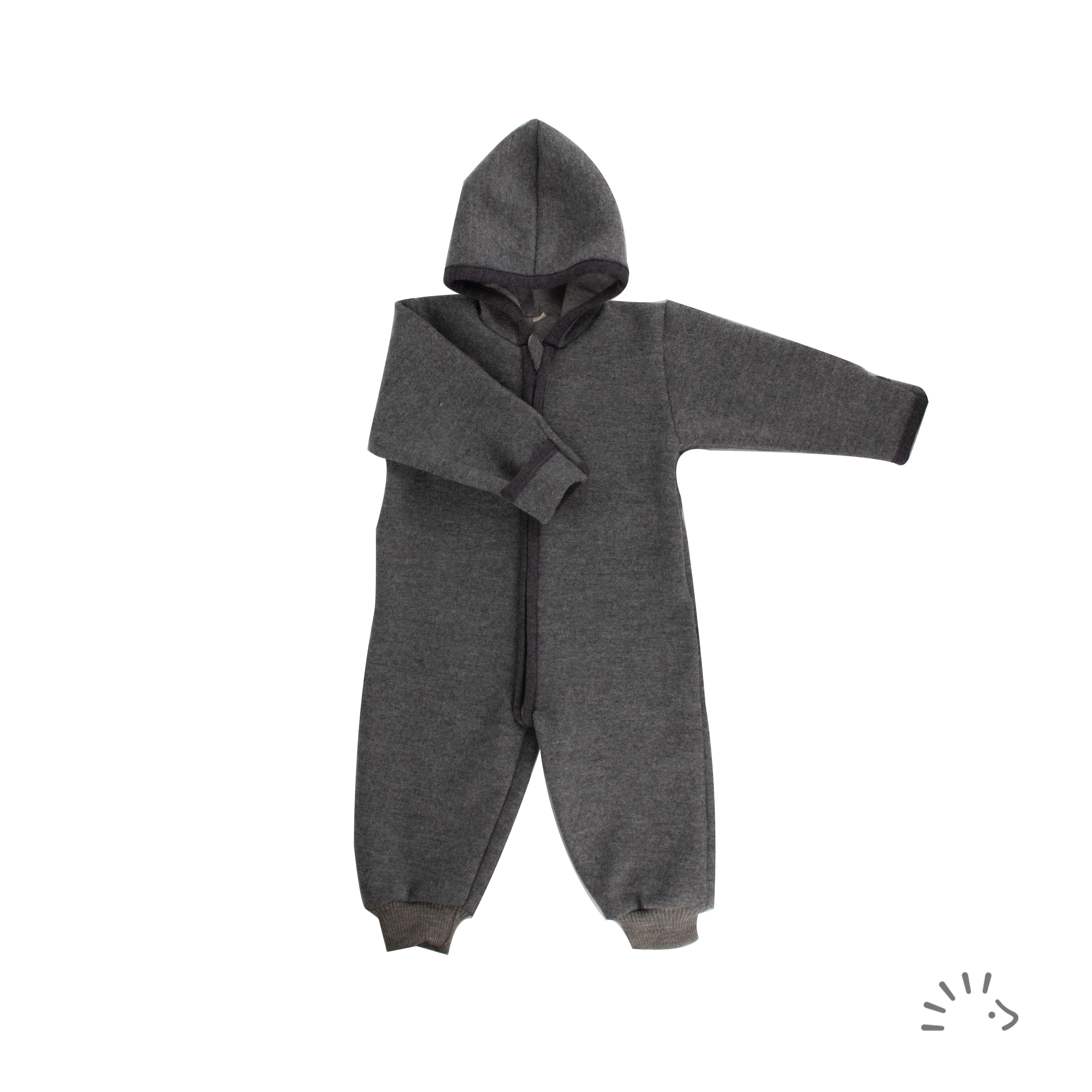 iobio Overall Wollwalk Anthrazit